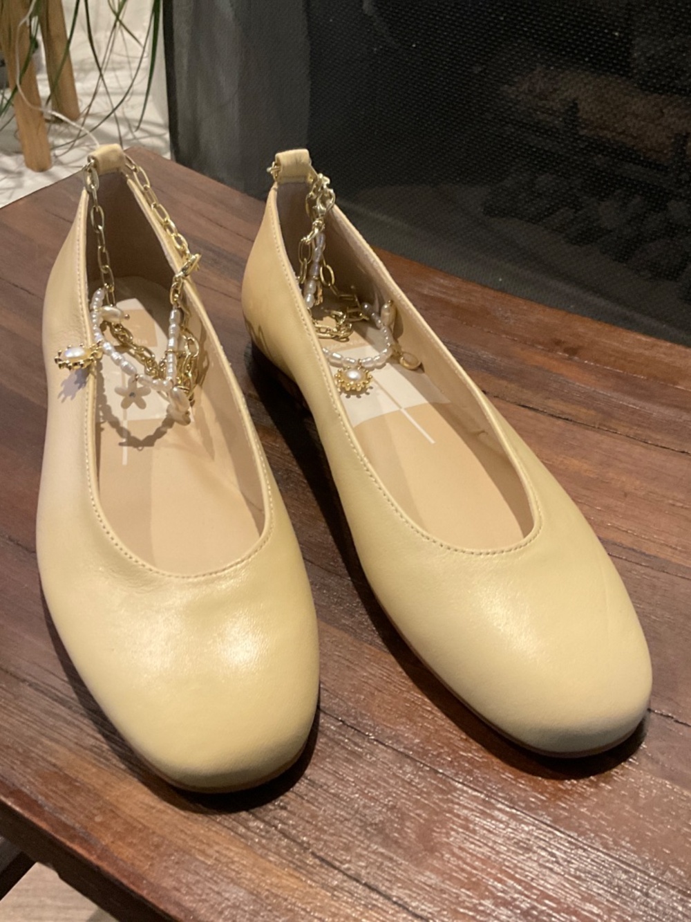 Dolce Vita Baiden Ballet Flats Warm Natural Leather Size 8 - Picture 2 of 8